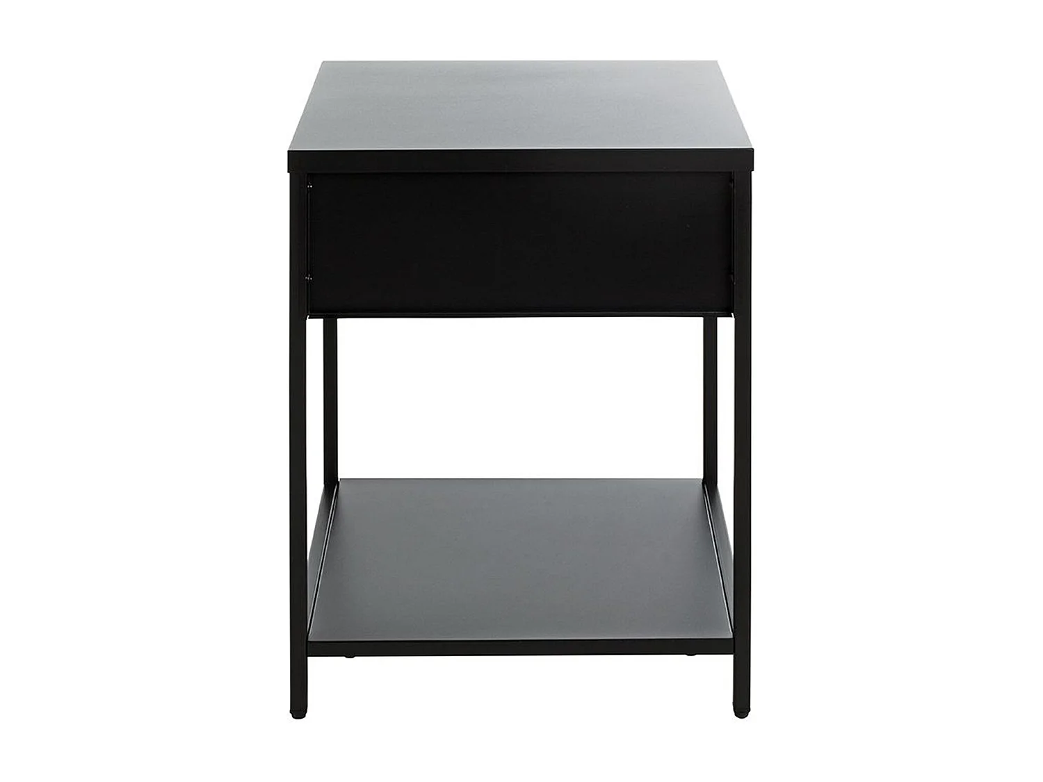 Meuble console, table console en métal coloris noir  -longueur 40 x profondeur 40 x hauteur 53 cm
