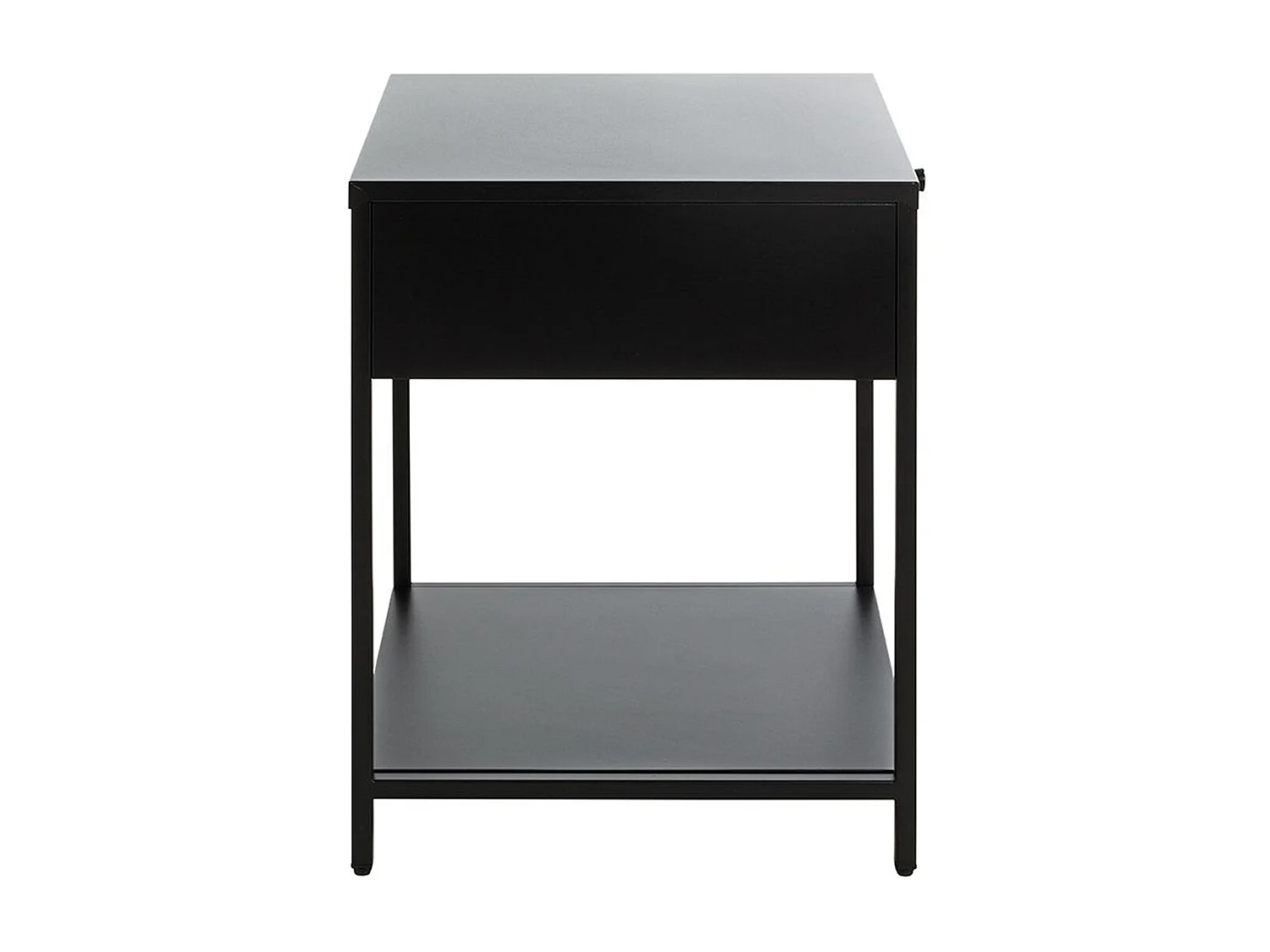 Meuble console, table console en métal coloris noir  -longueur 40 x profondeur 40 x hauteur 53 cm