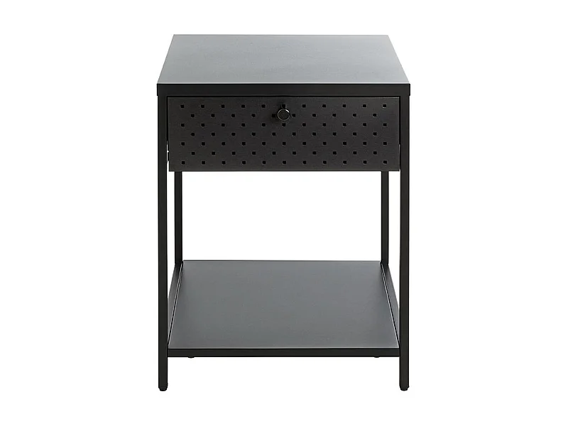 Meuble console, table console en métal coloris noir  -longueur 40 x profondeur 40 x hauteur 53 cm