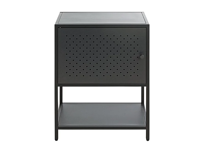 Meuble console, table console en métal coloris noir  -longueur 45 x profondeur 30 x hauteur 60 cm