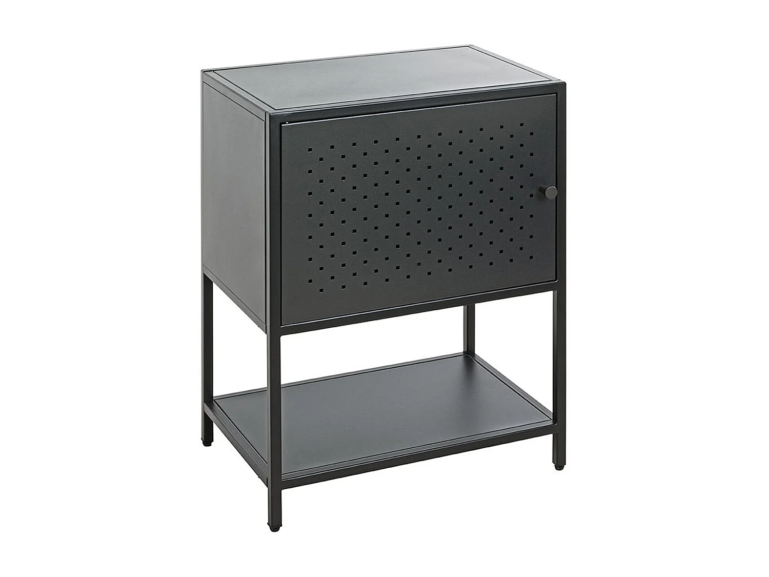 Meuble console, table console en métal coloris noir  -longueur 45 x profondeur 30 x hauteur 60 cm