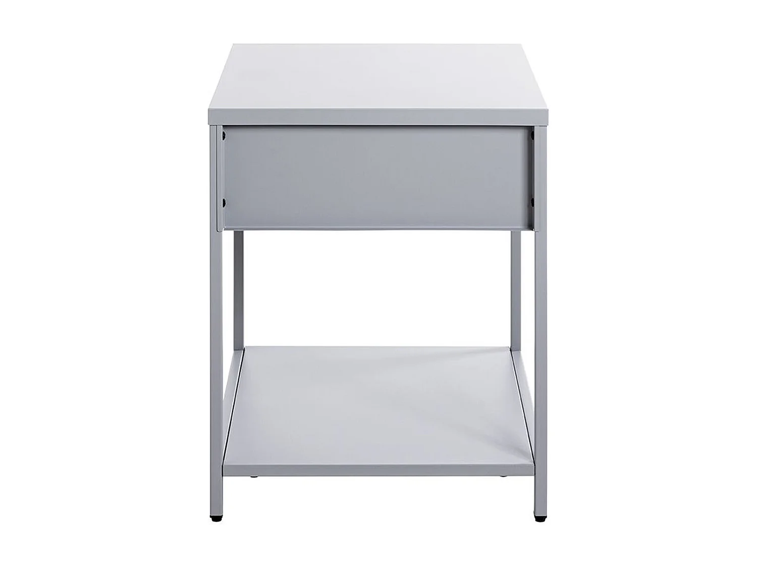 Meuble console, table console en métal coloris Gris  -longueur 40 x profondeur 40 x hauteur 53 cm
