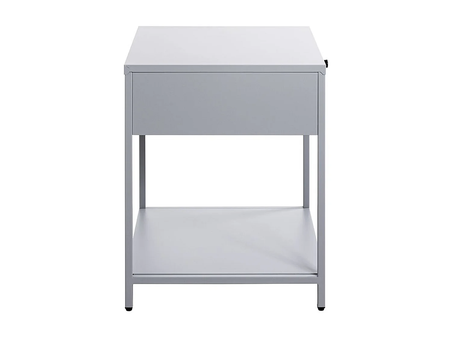 Meuble console, table console en métal coloris Gris  -longueur 40 x profondeur 40 x hauteur 53 cm
