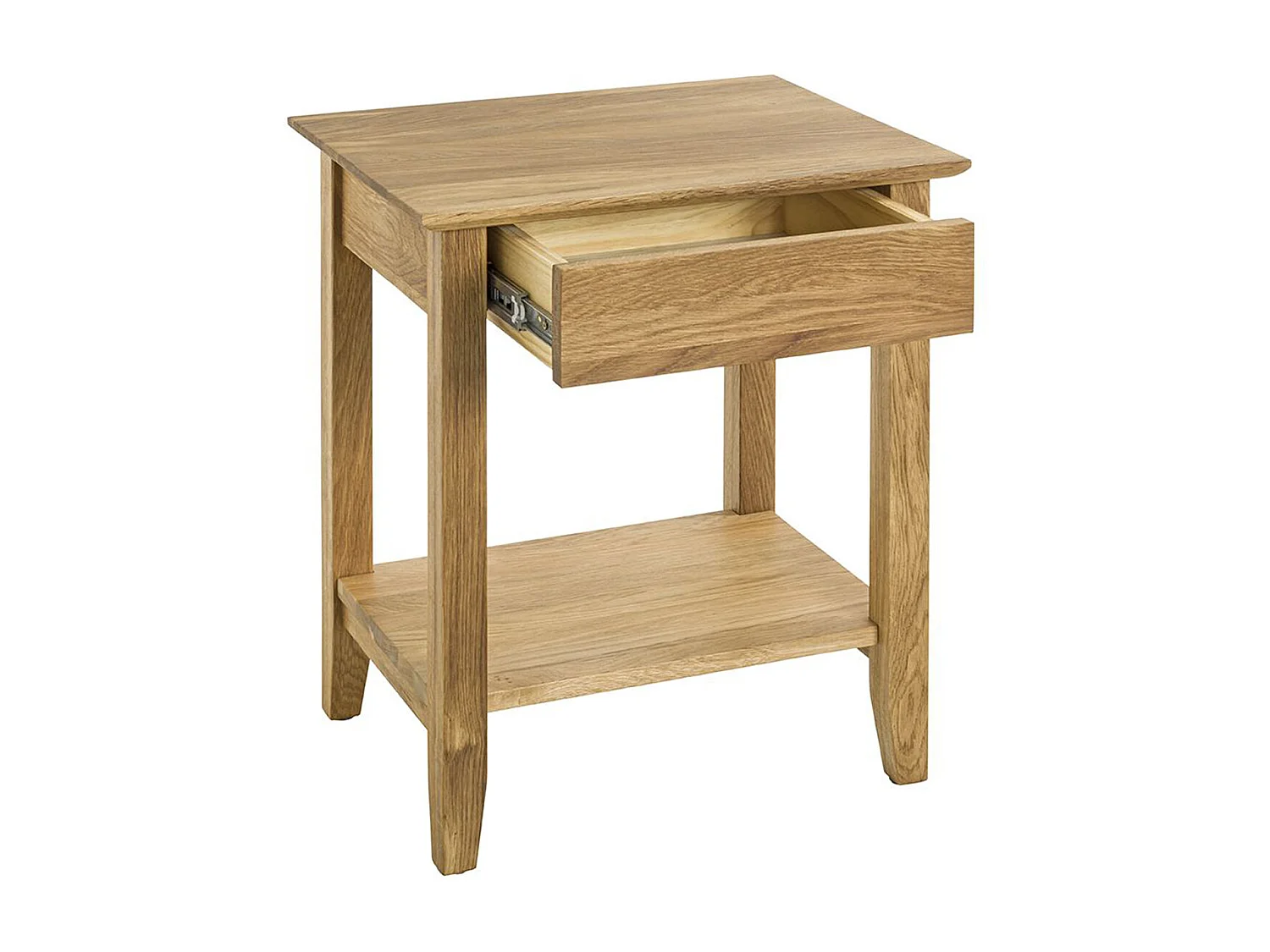 Meuble console, table console en bois massif coloris chêne -longueur 50 x profondeur 40 x hauteur 60 cm