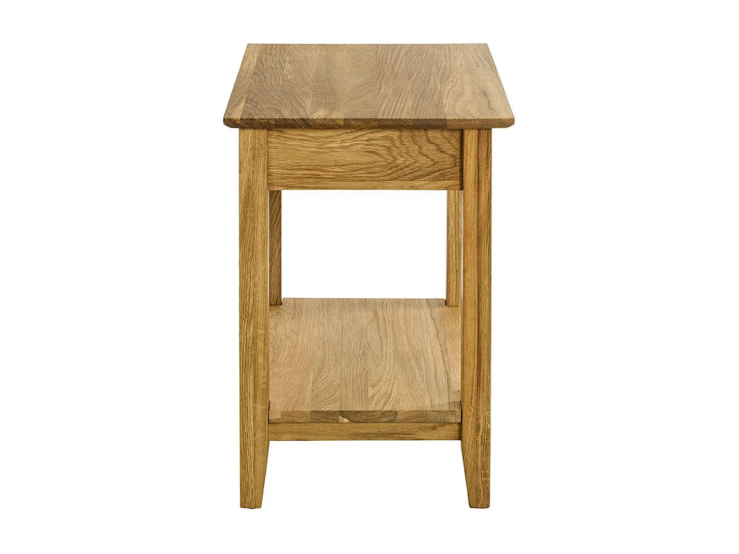 Meuble console, table console en bois massif coloris chêne -longueur 50 x profondeur 40 x hauteur 60 cm