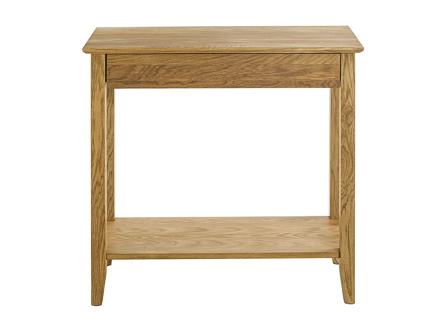 Meuble console, table console en bois massif coloris chêne -longueur 75 x profondeur 35 x hauteur 75 cm