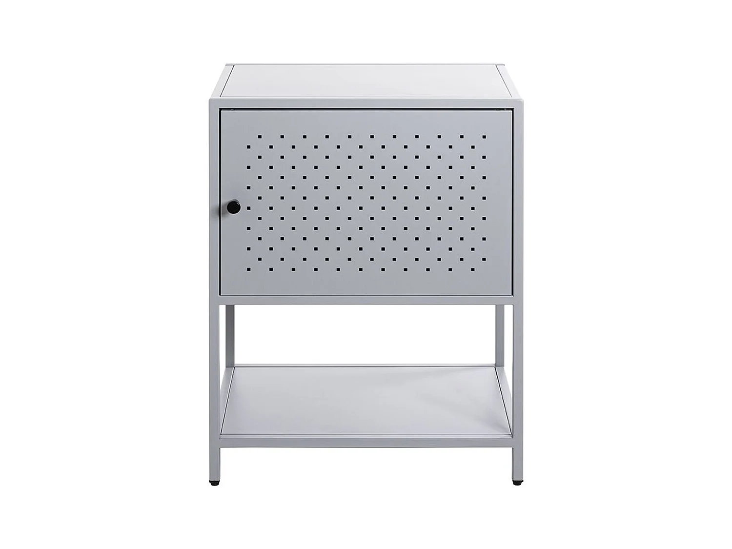 Meuble console, table console en métal coloris Gris  -longueur 45 x profondeur 30 x hauteur 60 cm
