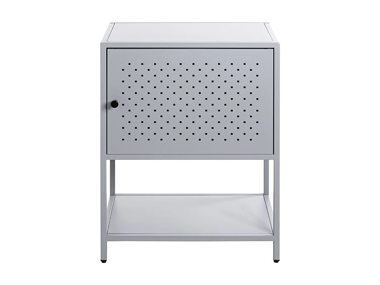 Meuble console, table console en métal coloris Gris  -longueur 45 x profondeur 30 x hauteur 60 cm