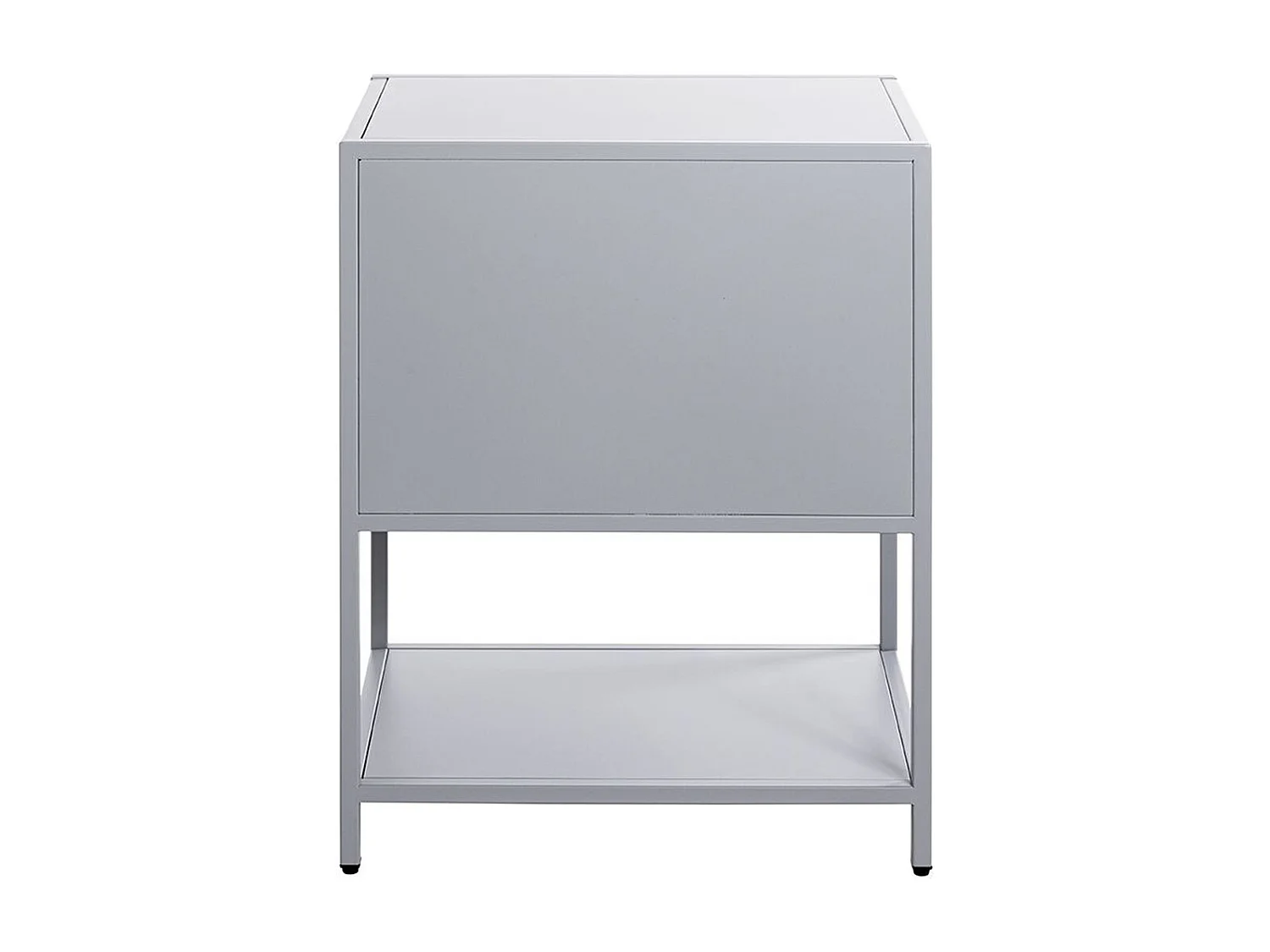 Meuble console, table console en métal coloris Gris  -longueur 45 x profondeur 30 x hauteur 60 cm