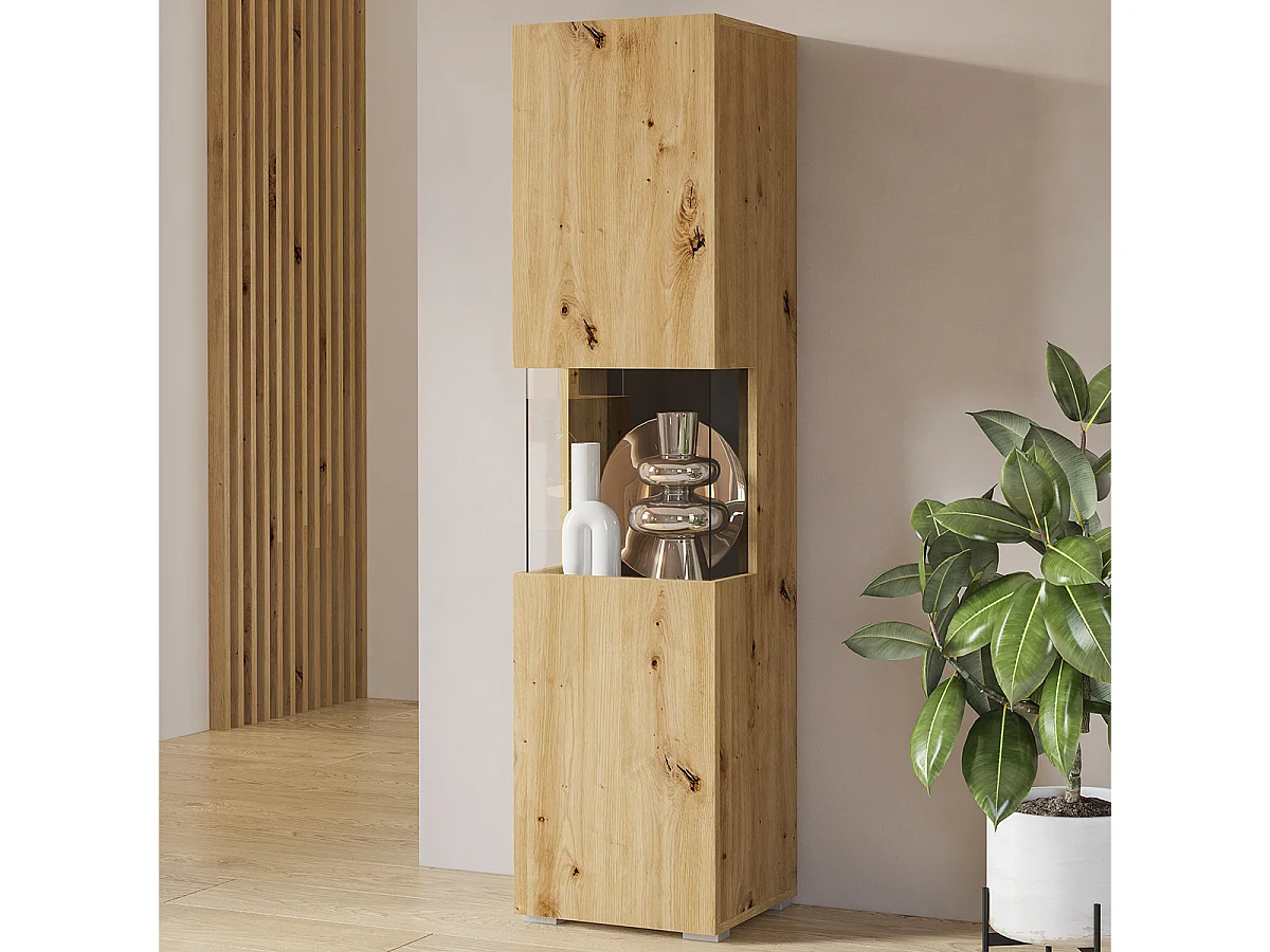 Vitrine 1 porte Glora Bois