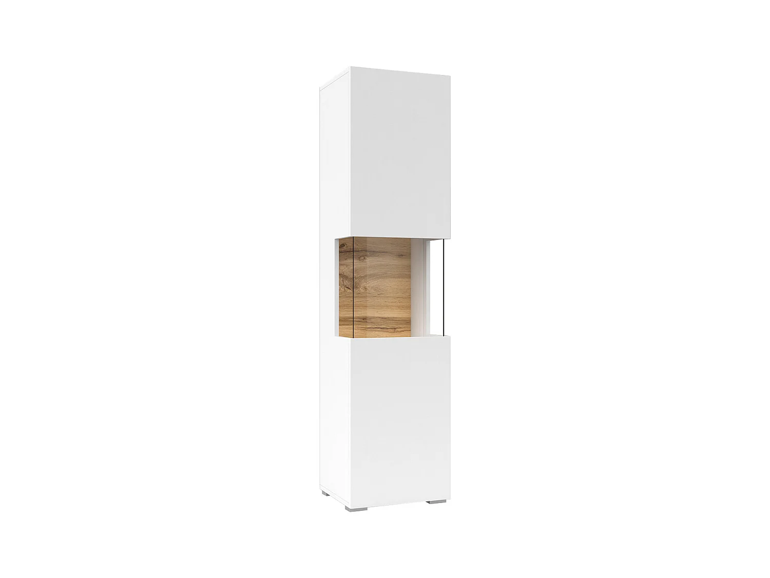 Vitrine 1 porte Glora Blanc