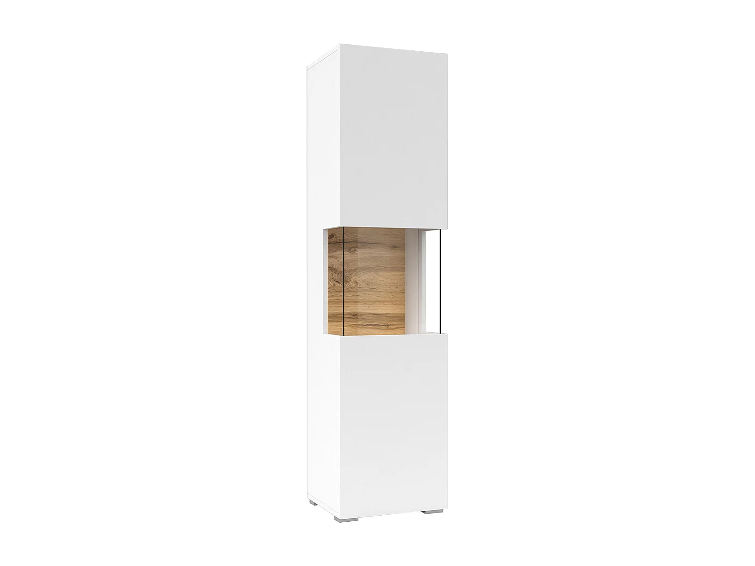 Vitrine 1 porte Glora Blanc