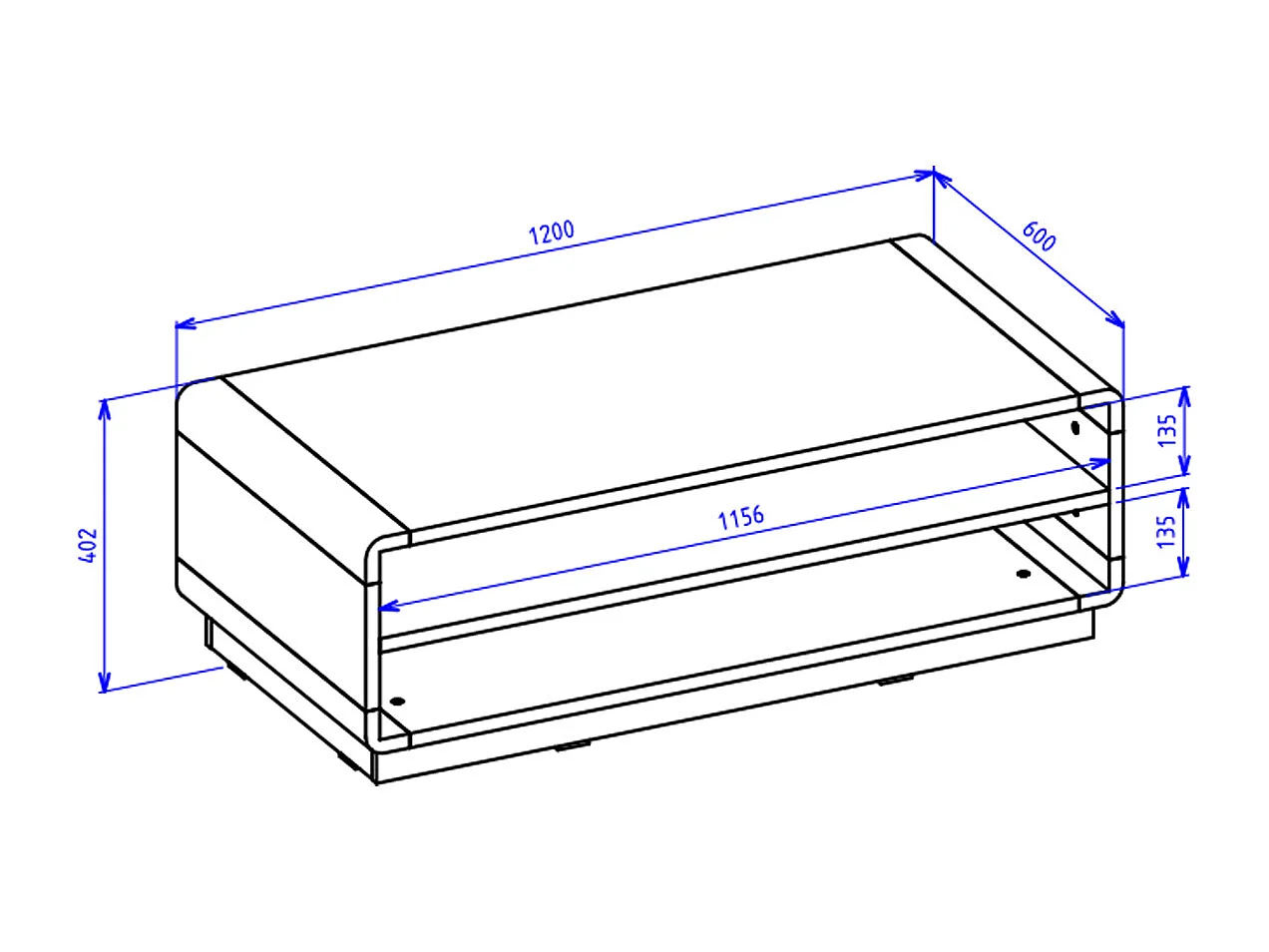 Table basse Raven Noir et Bois