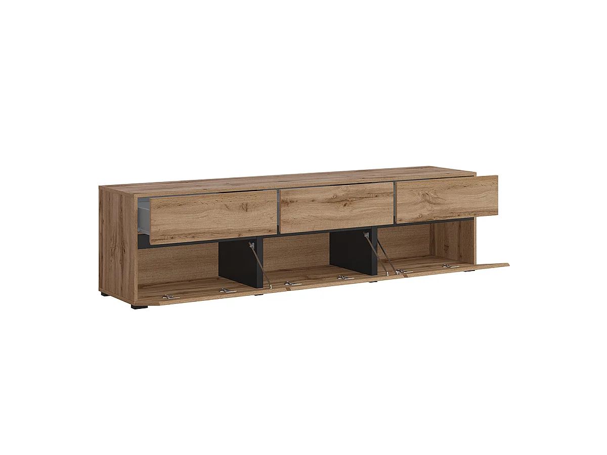 TV-Möbel mit 3 Türen 180 cm Lilia Holz