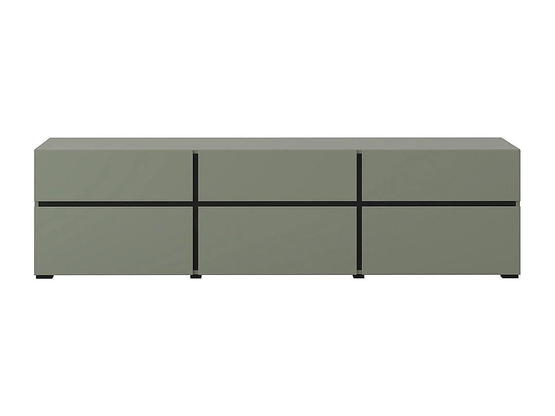 Meuble TV 3 portes 180 cm Lilia Vert