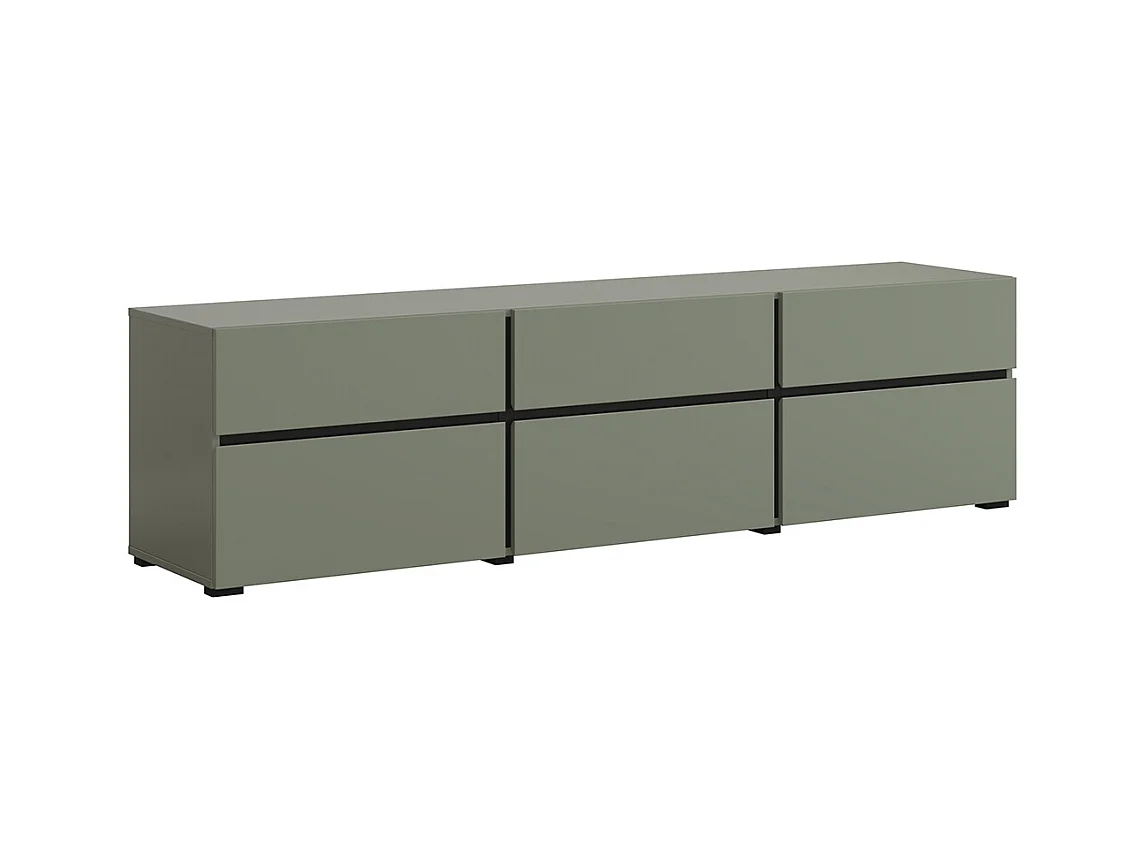 Meuble TV 3 portes 180 cm Lilia Vert