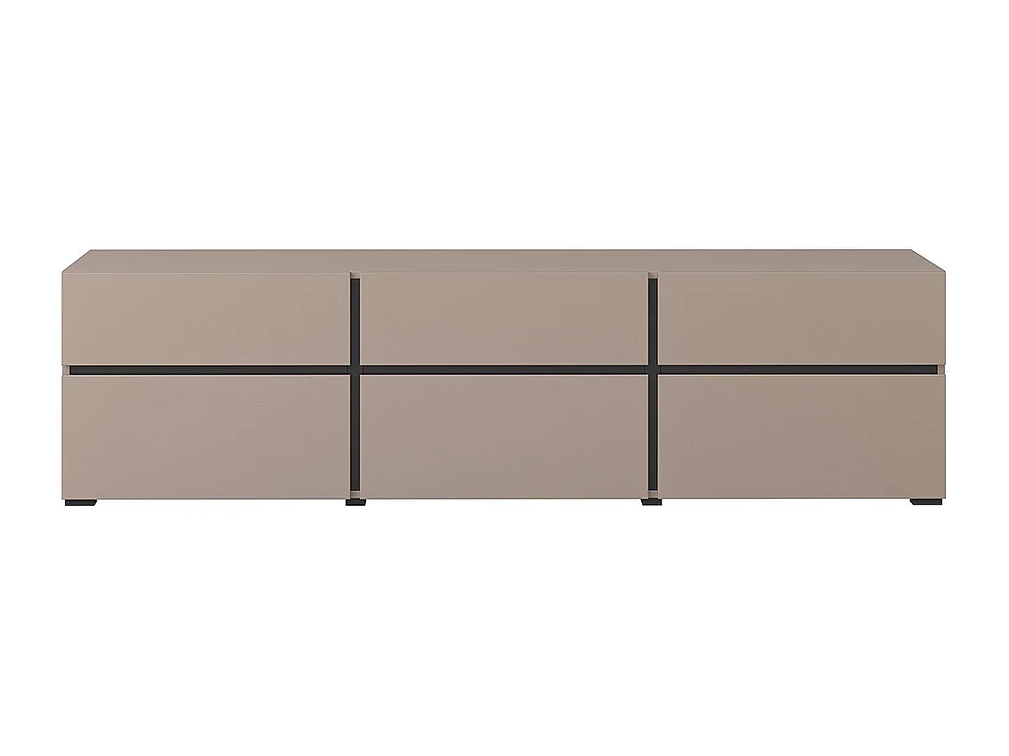 Szafka RTV CROSS 3K3S 180cm congo/czarna