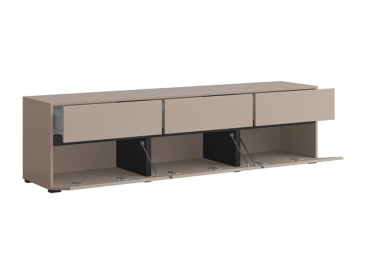 Szafka RTV CROSS 3K3S 180cm congo/czarna