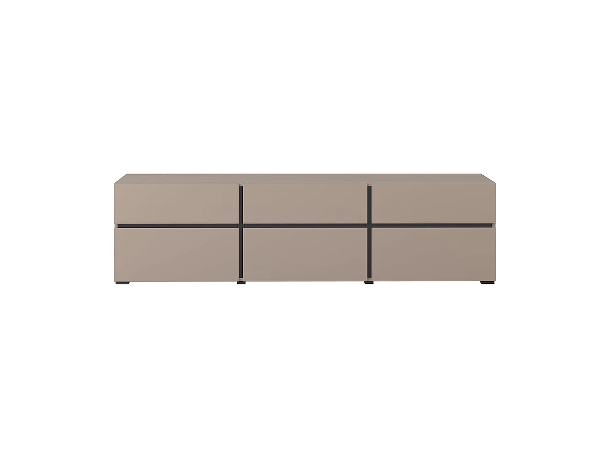 TV-Möbel mit 3 Türen 180 cm Lilia Taupe