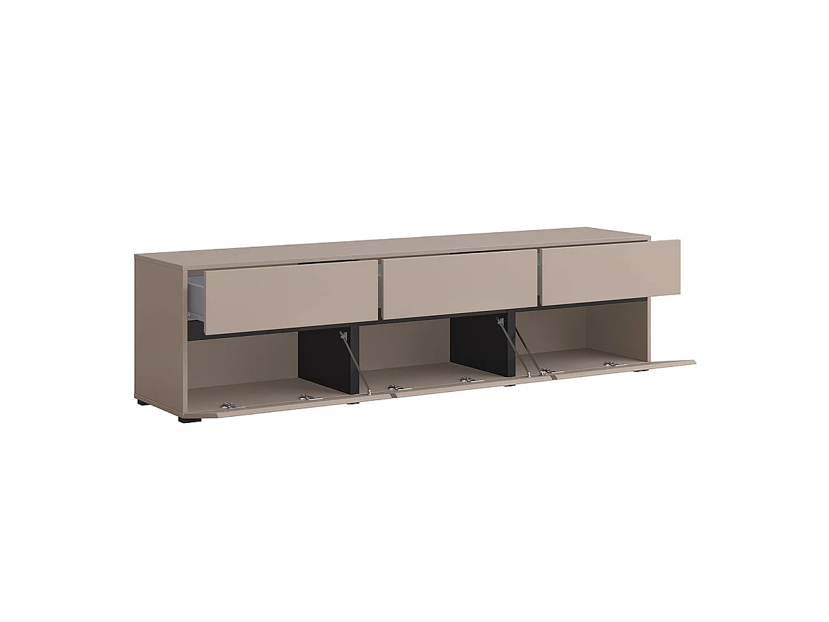 TV-Möbel mit 3 Türen 180 cm Lilia Taupe