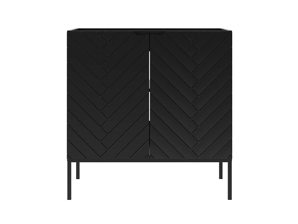 Mobile bagno senza lavabo Daria nero 80cm