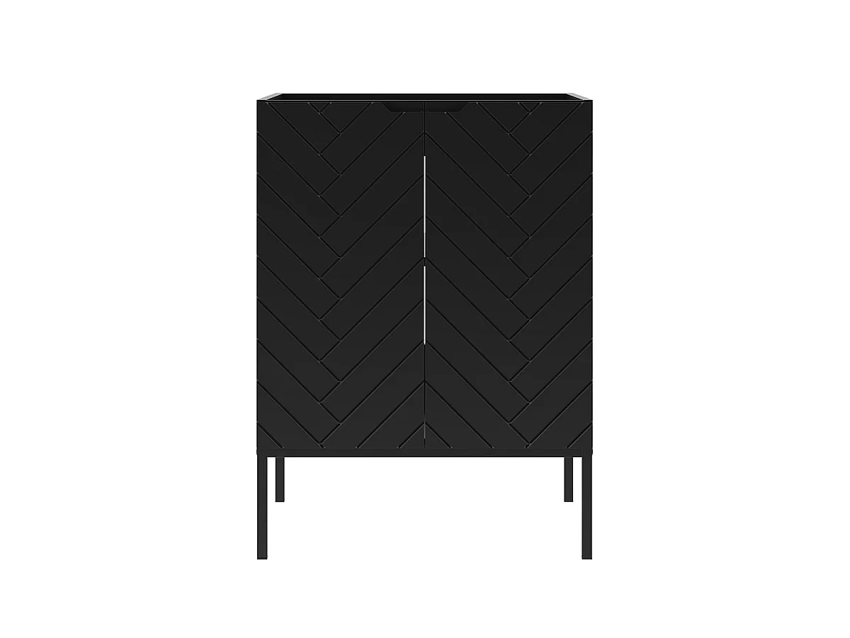 Underskab 60cm 2 døre på ben Daria Black