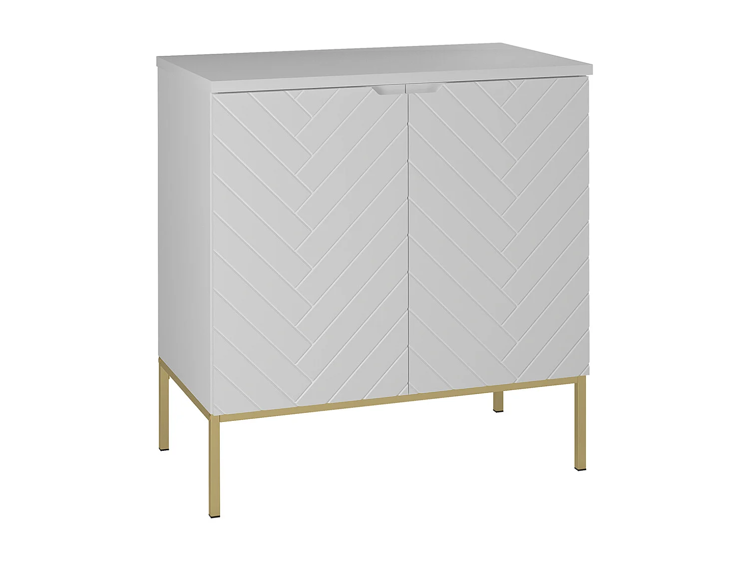 Waschbeckenunterschrank 80cm Waschtisch auf Füßen Daria Weiß