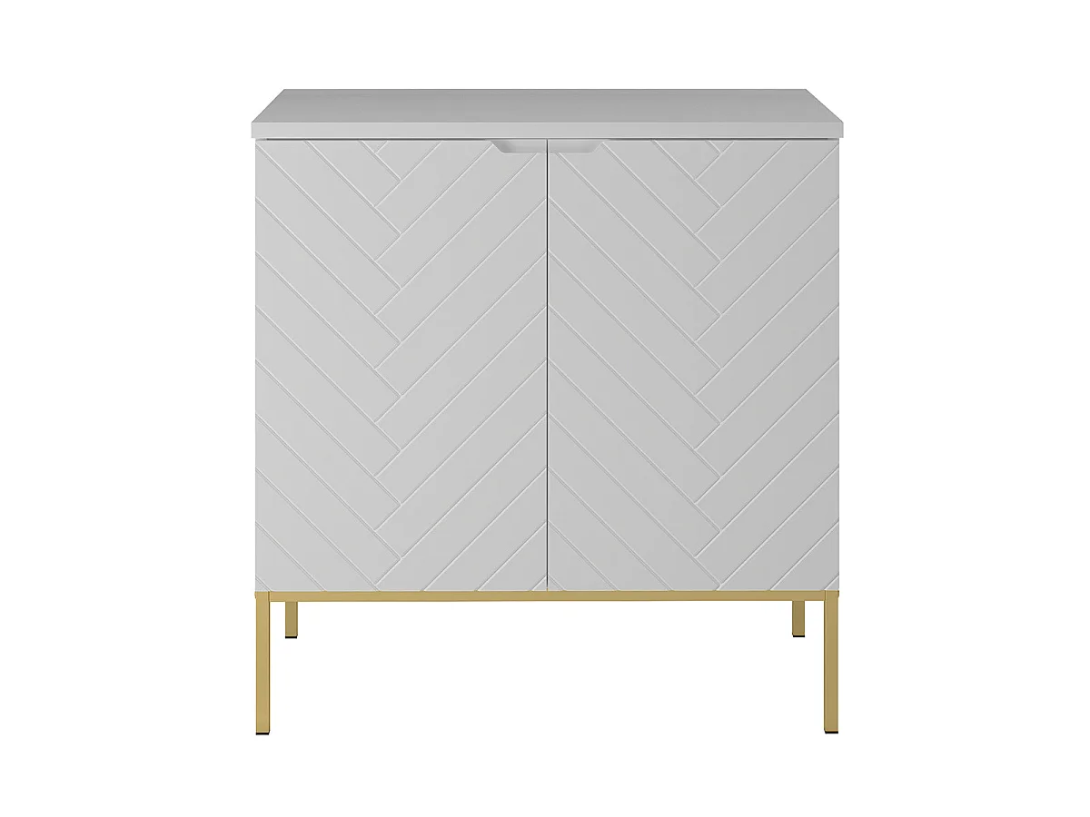 Vanity unit 80cm 2 doors on legs Daria White