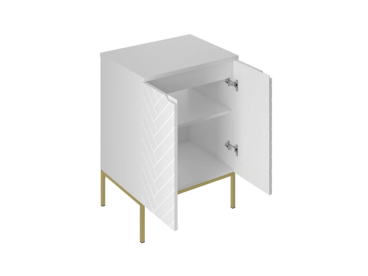 Vaskeskab 60cm 2 døre på ben Daria White