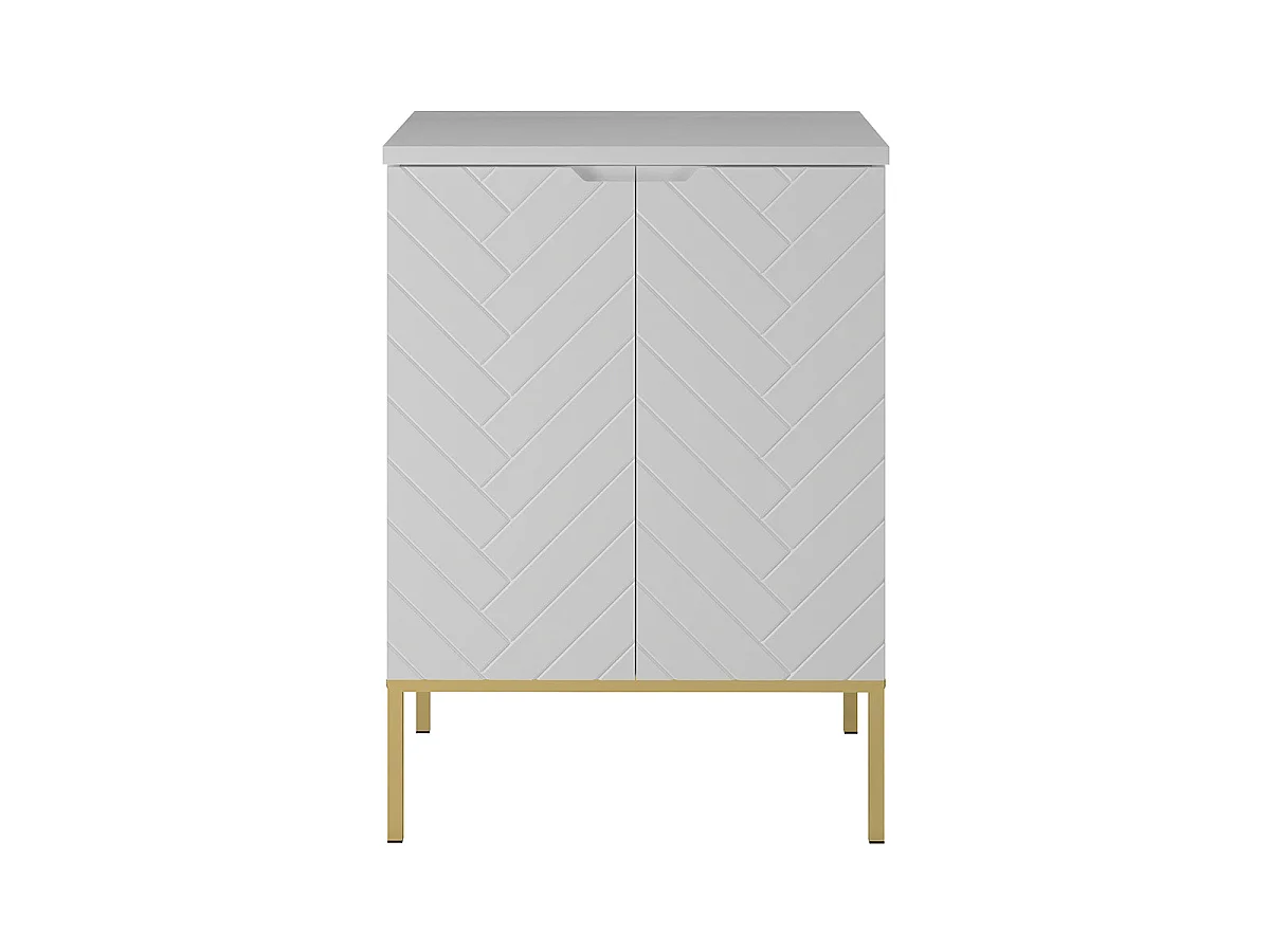 Vaskeskab 60cm 2 døre på ben Daria White