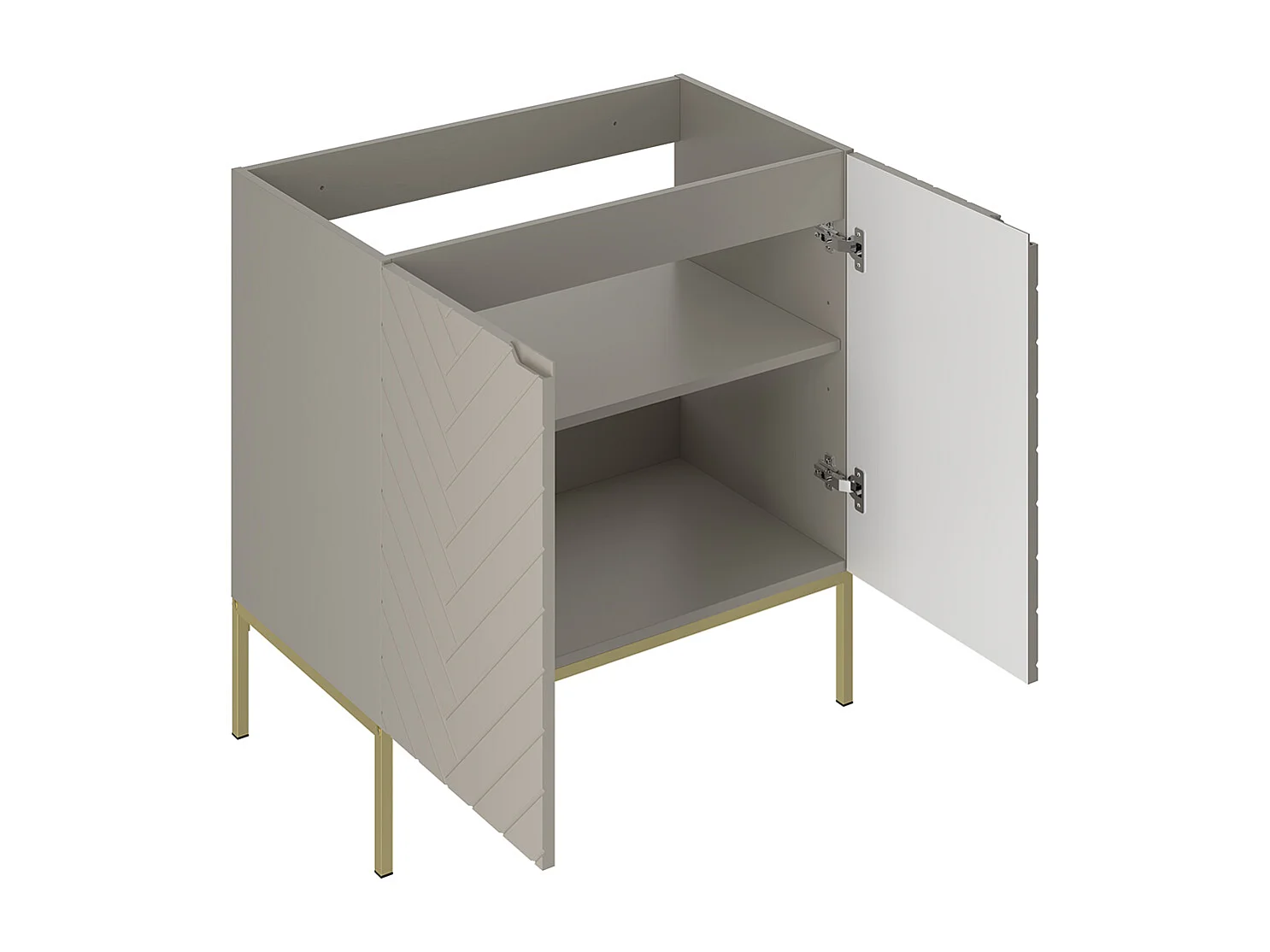 Mobile bagno senza lavabo Daria cachemire 80cm