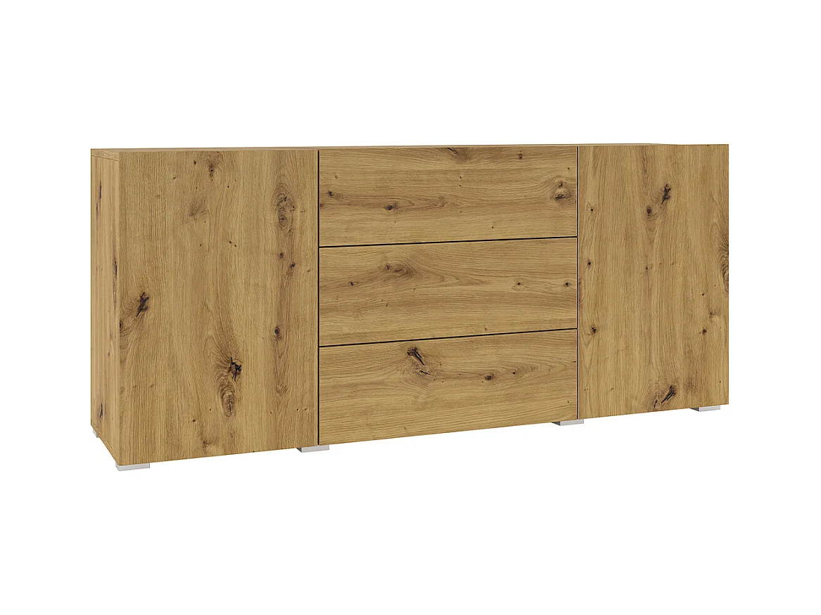 Buffet 2 portes 3 tiroirs Glora Bois