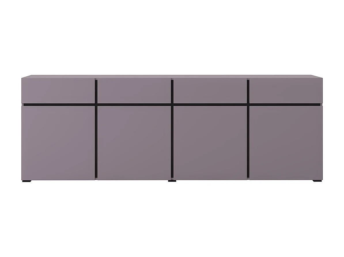 Lilia Violet 4-deurs dressoir met 4 laden