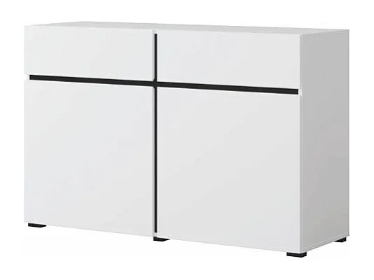 Buffet 2 ante 2 cassetti Lilia bianco 78cm