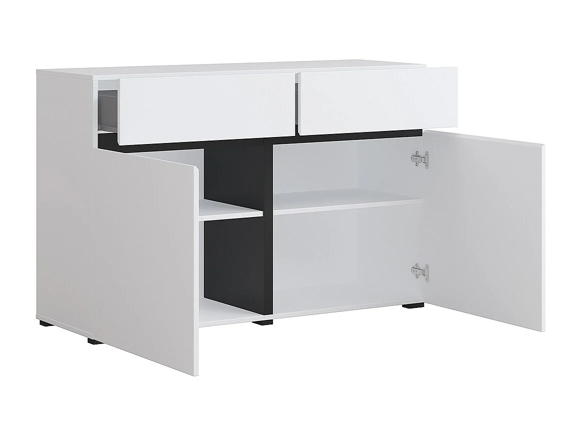 Buffet 2 ante 2 cassetti Lilia bianco 78cm
