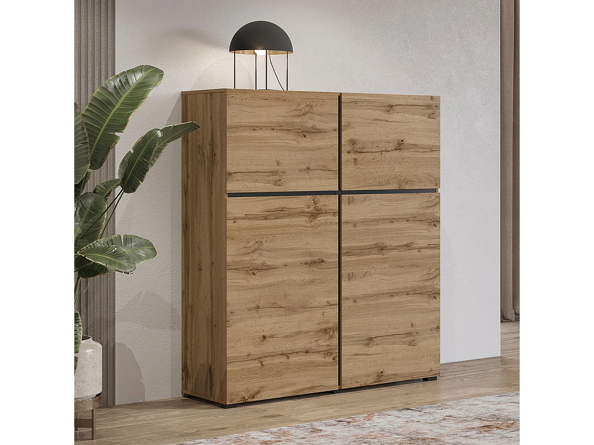 Lilia Wood 4-door sideboard