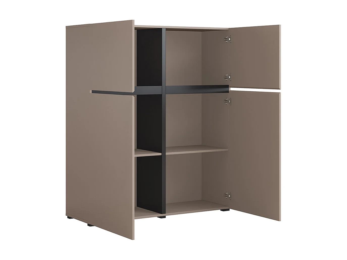 Lilia Taupe 4-deurs dressoir