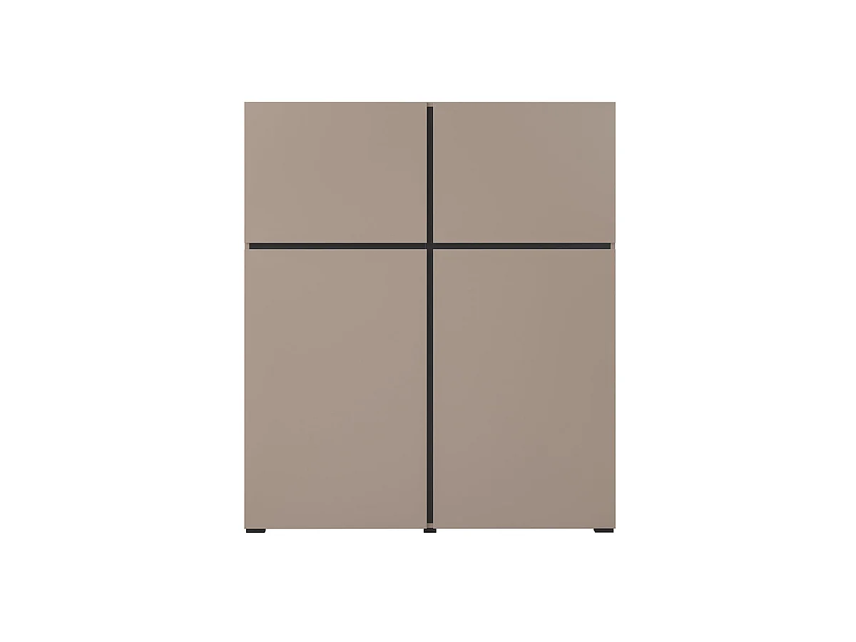 Lilia Taupe 4-door sideboard