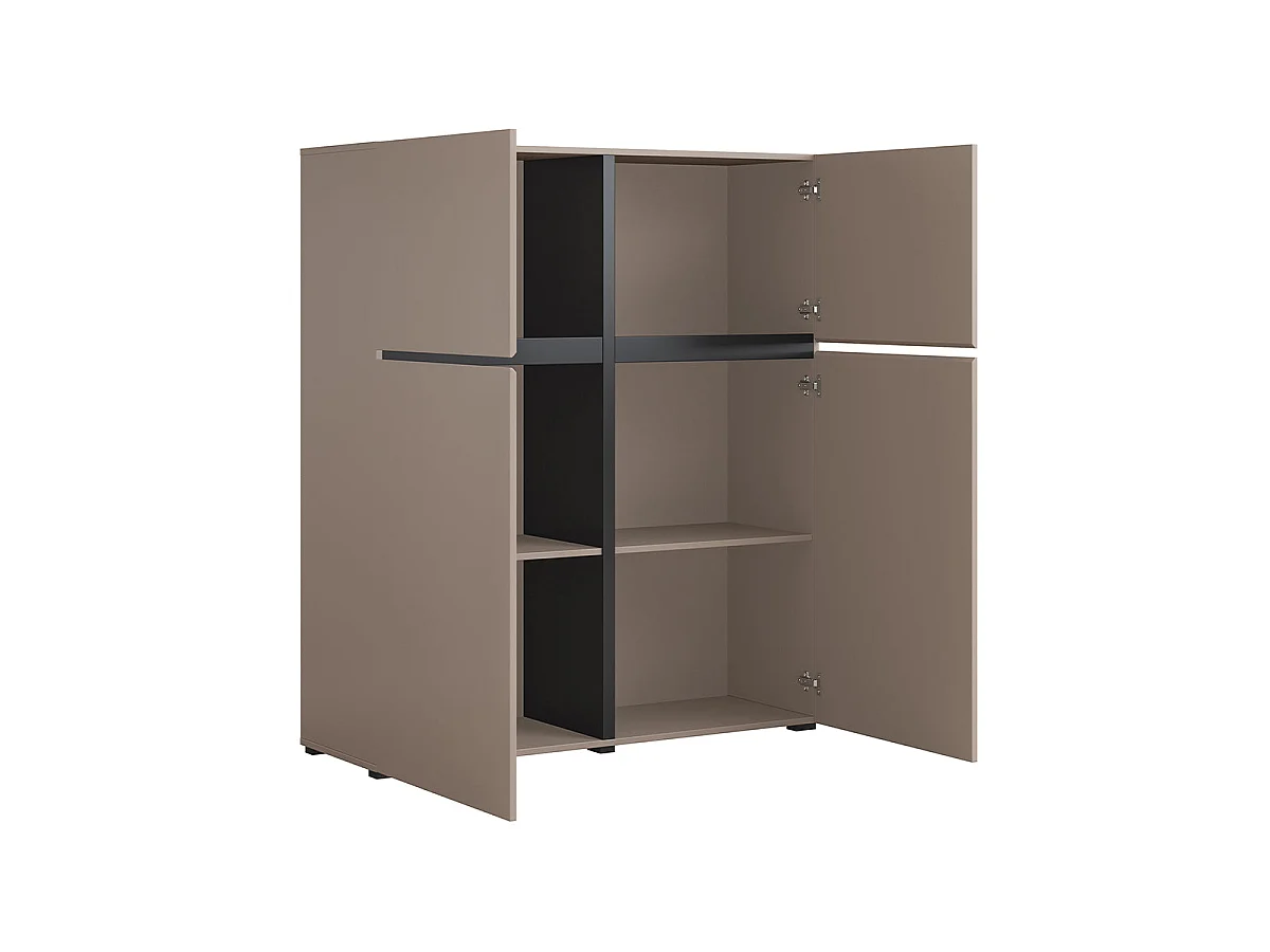 Lilia Taupe 4-door sideboard
