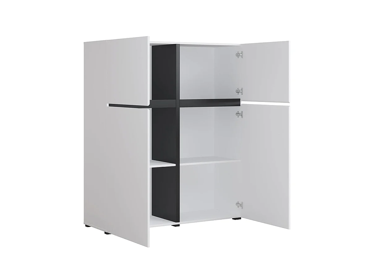 Lilia 4-door sideboard White