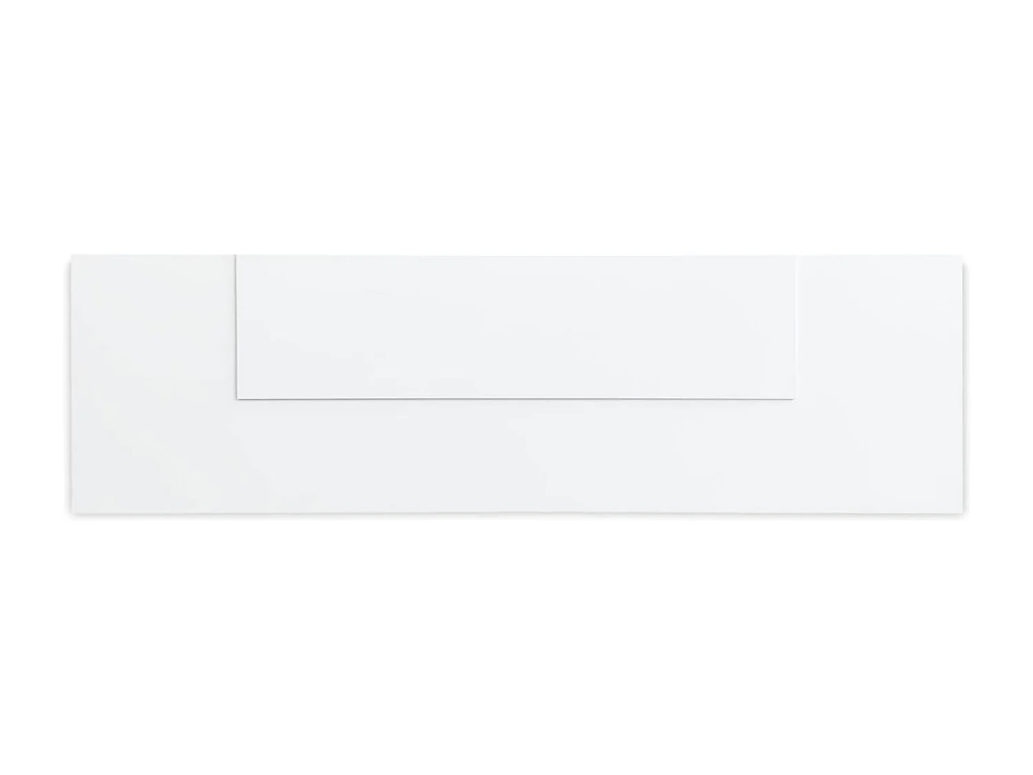 Cabecero de cama + 2 mesitas de noche Color blanco 160x45x1,6 cm (anchoxaltoxfondo)