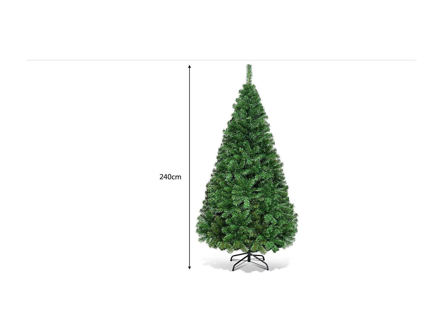 Sapin de noël artificiel 240cm, Arbre de noël artificiel pour décoration de noël ,1138 Branches, Vert Nature