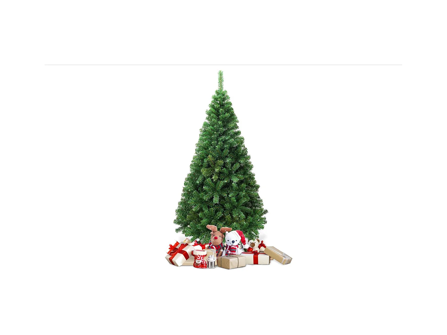 Sapin de noël artificiel 240cm, Arbre de noël artificiel pour décoration de noël ,1138 Branches, Vert Nature