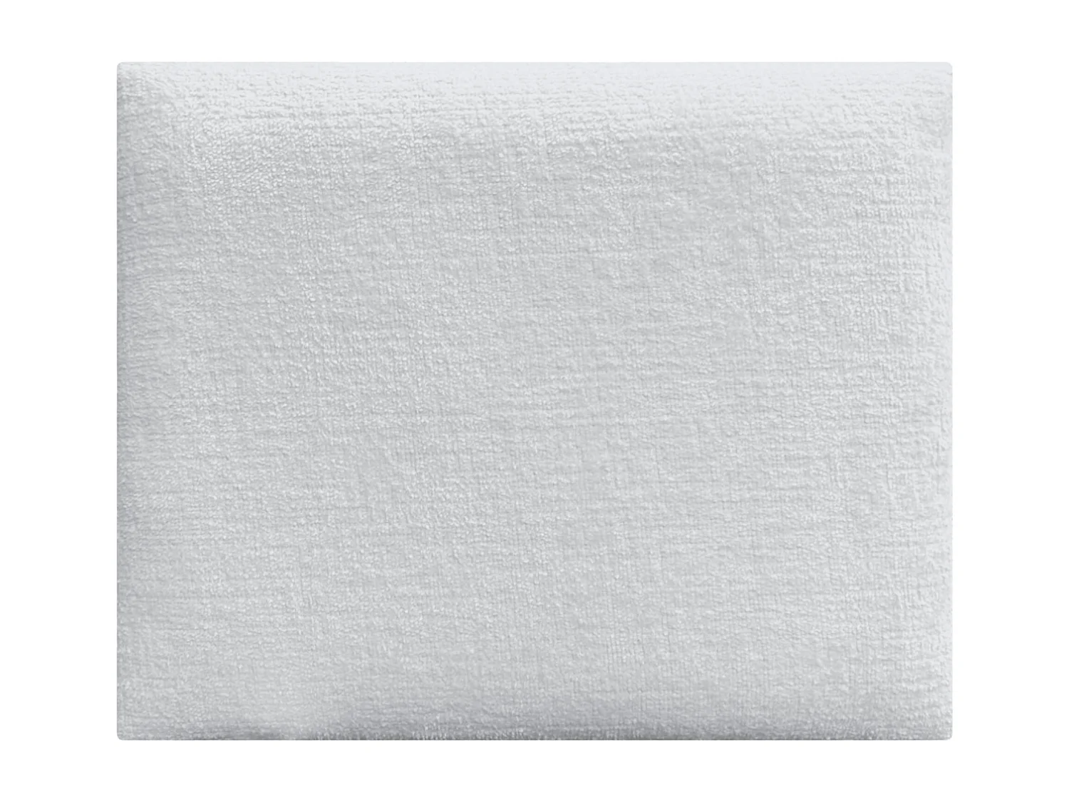 DHOME Tête de Lit Rembourrée en Laine Écologique Composée de Panneaux Autocollants Interchangeables Chambre de Luxe Rembourrée (Blanc, 140 cm)