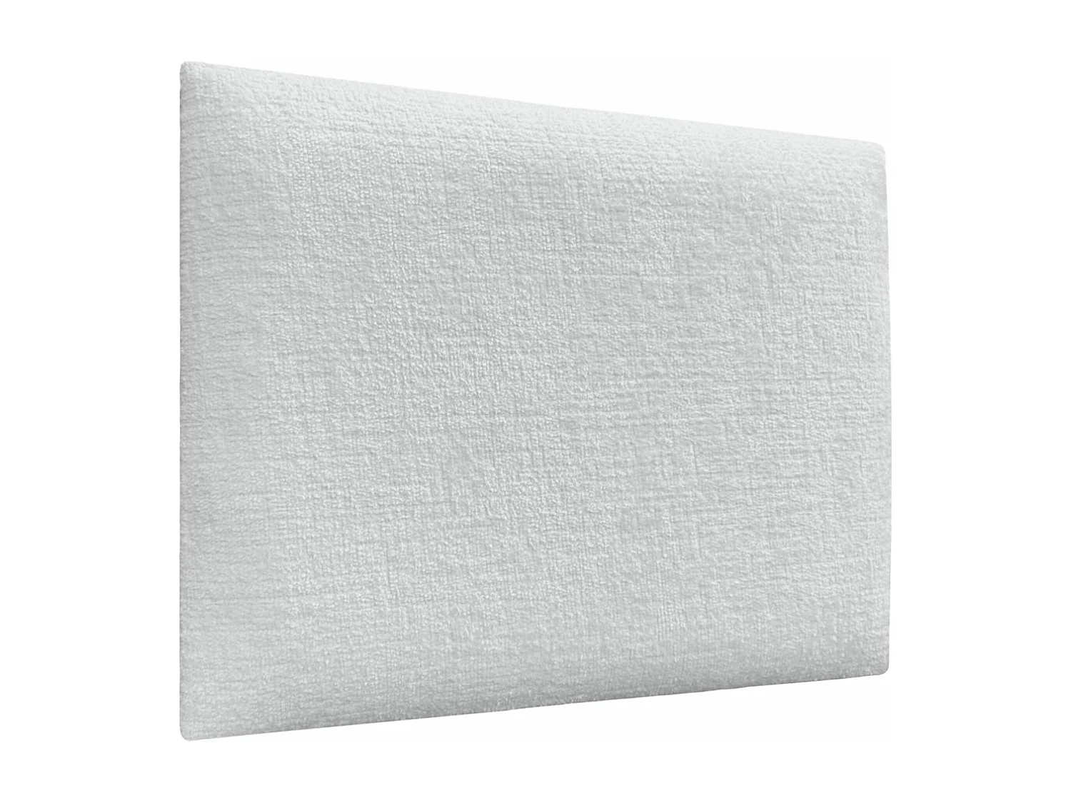 DHOME Gepolstertes Kopfteil aus ökologischer Wolle, bestehend aus austauschbaren selbstklebenden Paneelen, luxuriöses gepolstertes Schlafzimmer (weiß, 180cm)