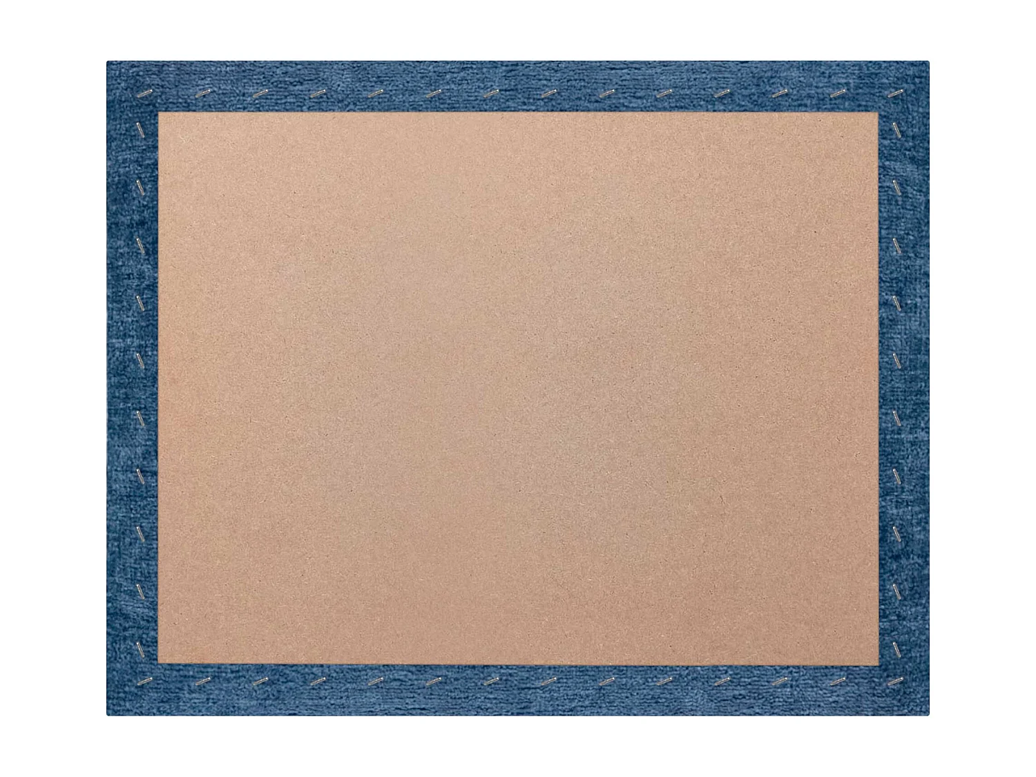 DHOME Tête de Lit Rembourrée en Laine Écologique Composée de Panneaux Autocollants Interchangeables Chambre de Luxe Rembourrée (Bleu, 110 cm)