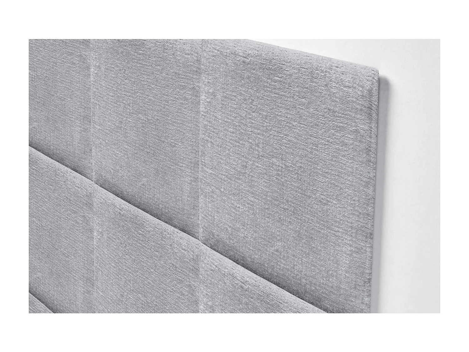 DHOME Gestoffeerd hoofdeinde in ecologische wol samengesteld uit verwisselbare zelfklevende panelen Luxe slaapkamer opgevuld (lichtgrijs, 180cm)