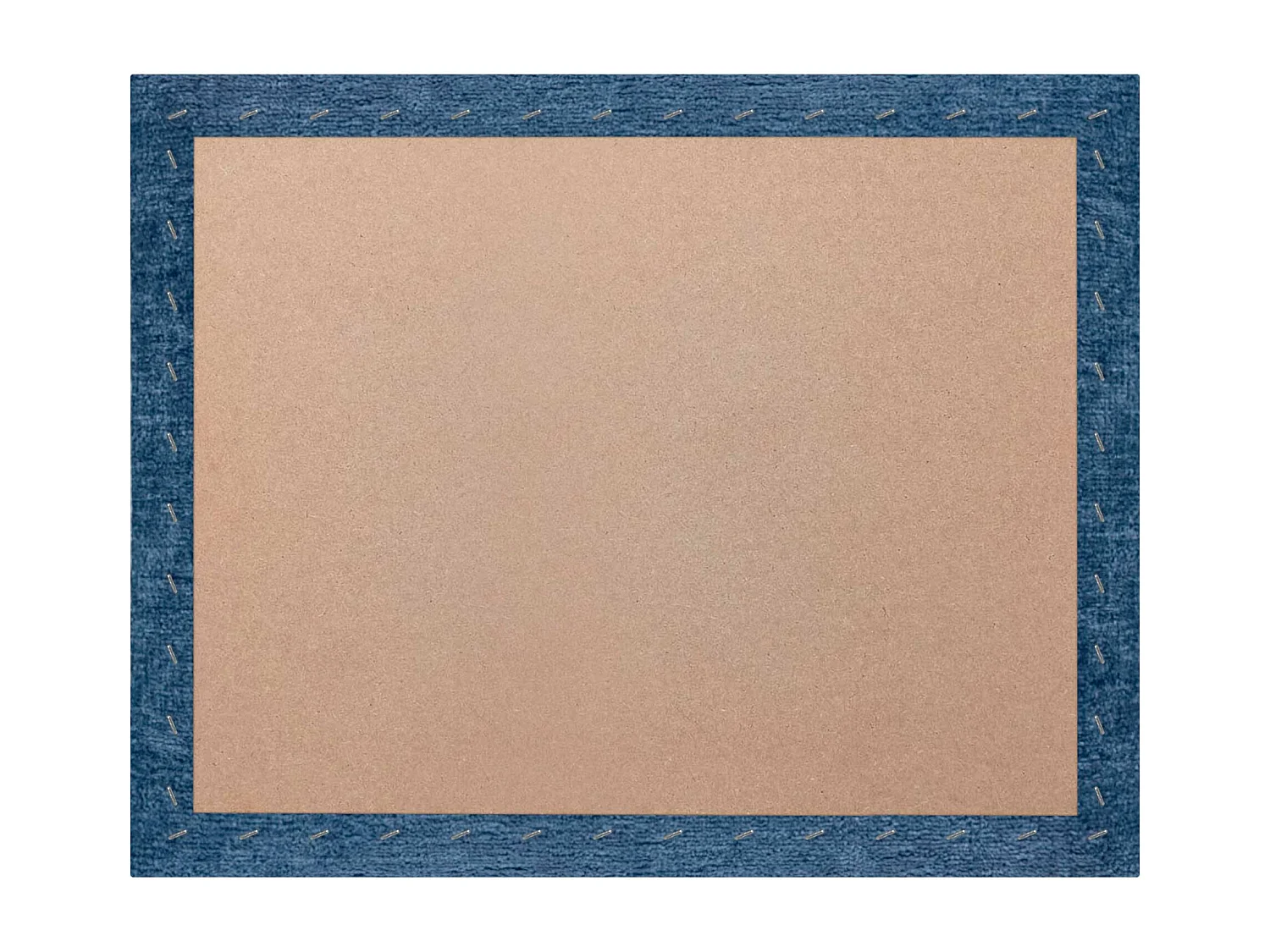 DHOME Tête de Lit Rembourrée en Laine Écologique Composée de Panneaux Autocollants Interchangeables Chambre de Luxe Rembourrée (Bleu, 220 cm)