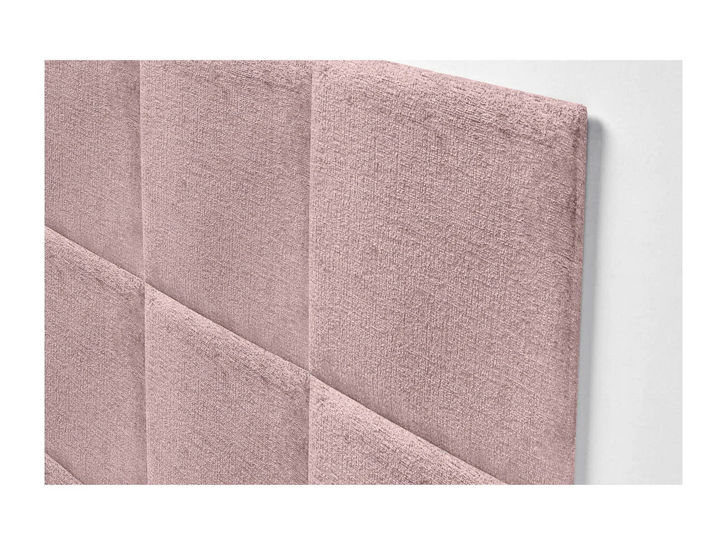 DHOME Tête de Lit Rembourrée en Laine Écologique Composée de Panneaux Autocollants Interchangeables Chambre de Luxe Rembourrée (saumon, 145 cm)