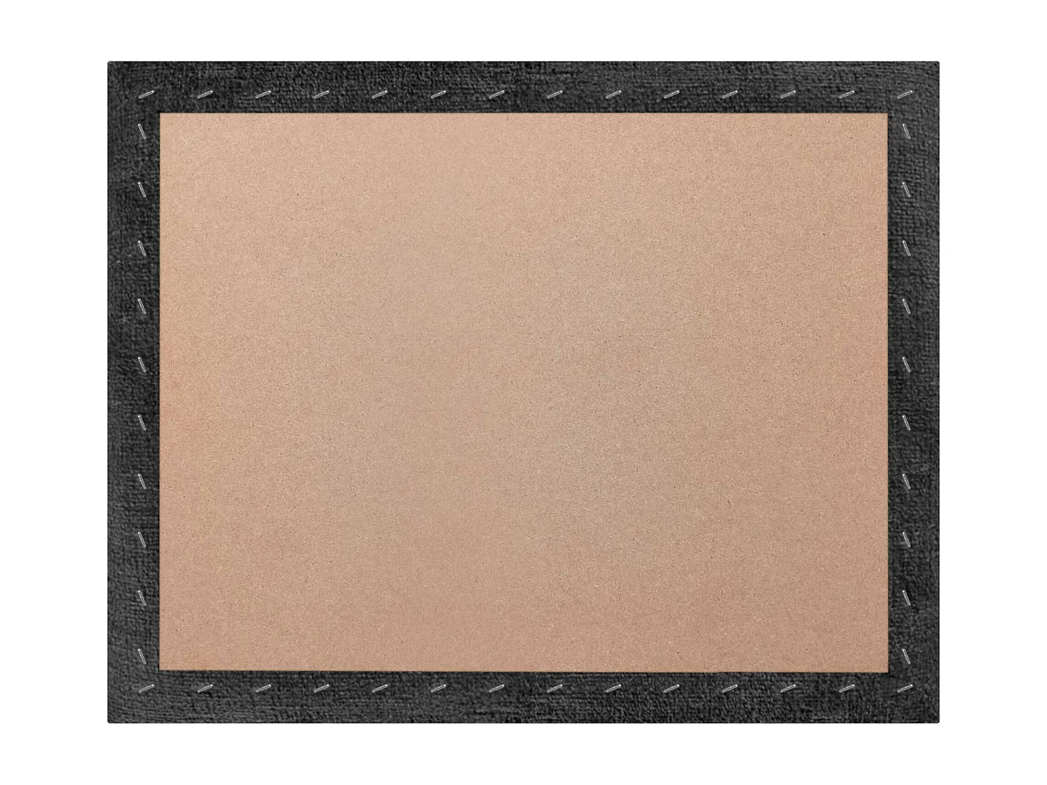 DHOME Tête de Lit Rembourrée en Laine Écologique Composée de Panneaux Autocollants Interchangeables Chambre de Luxe Rembourrée (Noir, 80 cm)